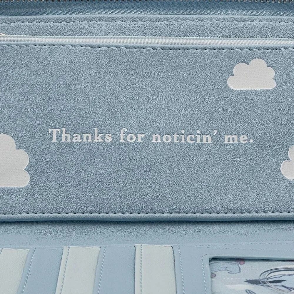 Eeyore Faux Leather Wallet Zip Around Cartoon Disney Winnie the Pooh for Women